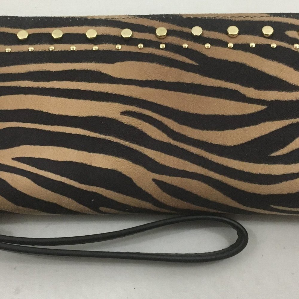 * INC International Concepts clutch handbag with gold studs